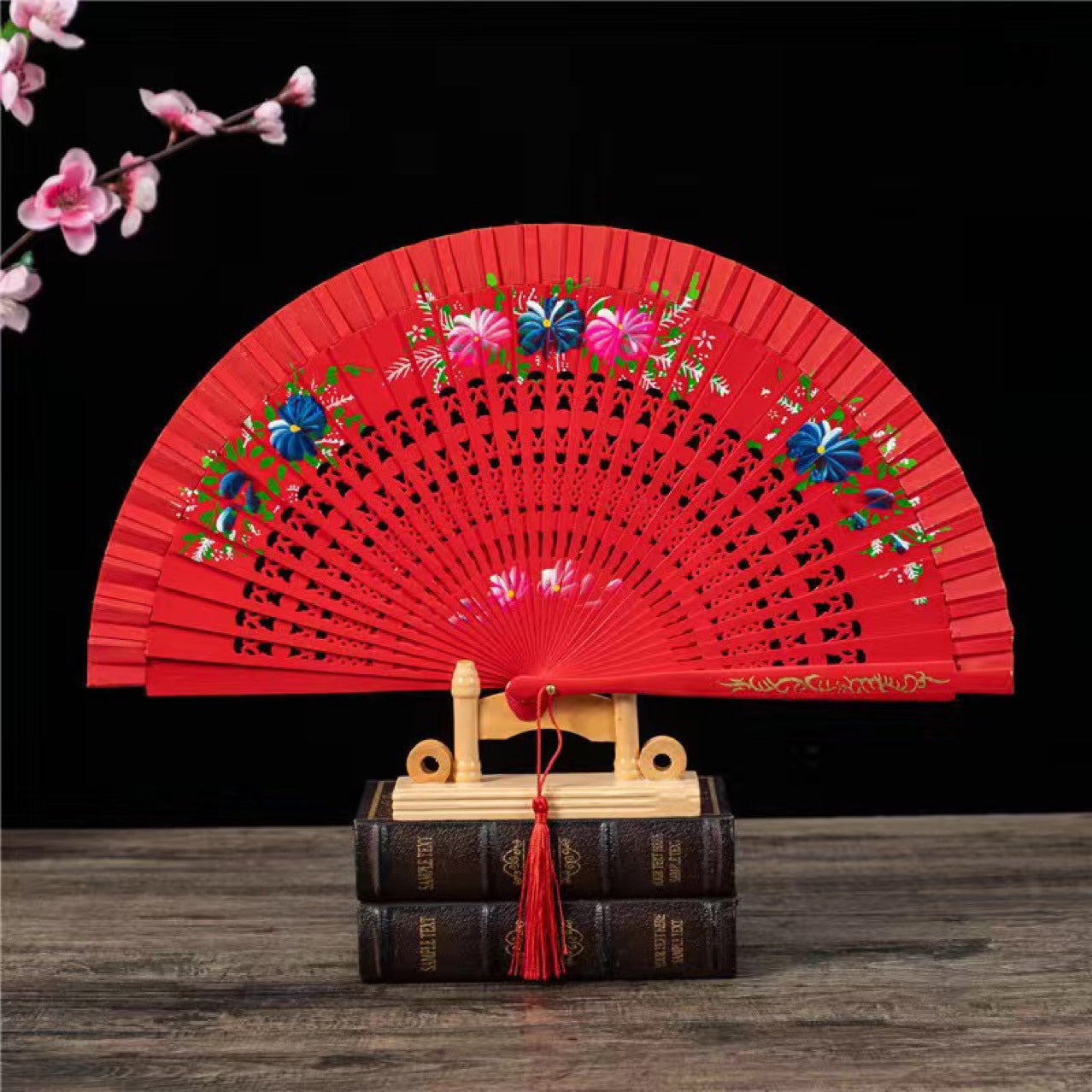 Double-Sided Spanish Dance Folding Fan