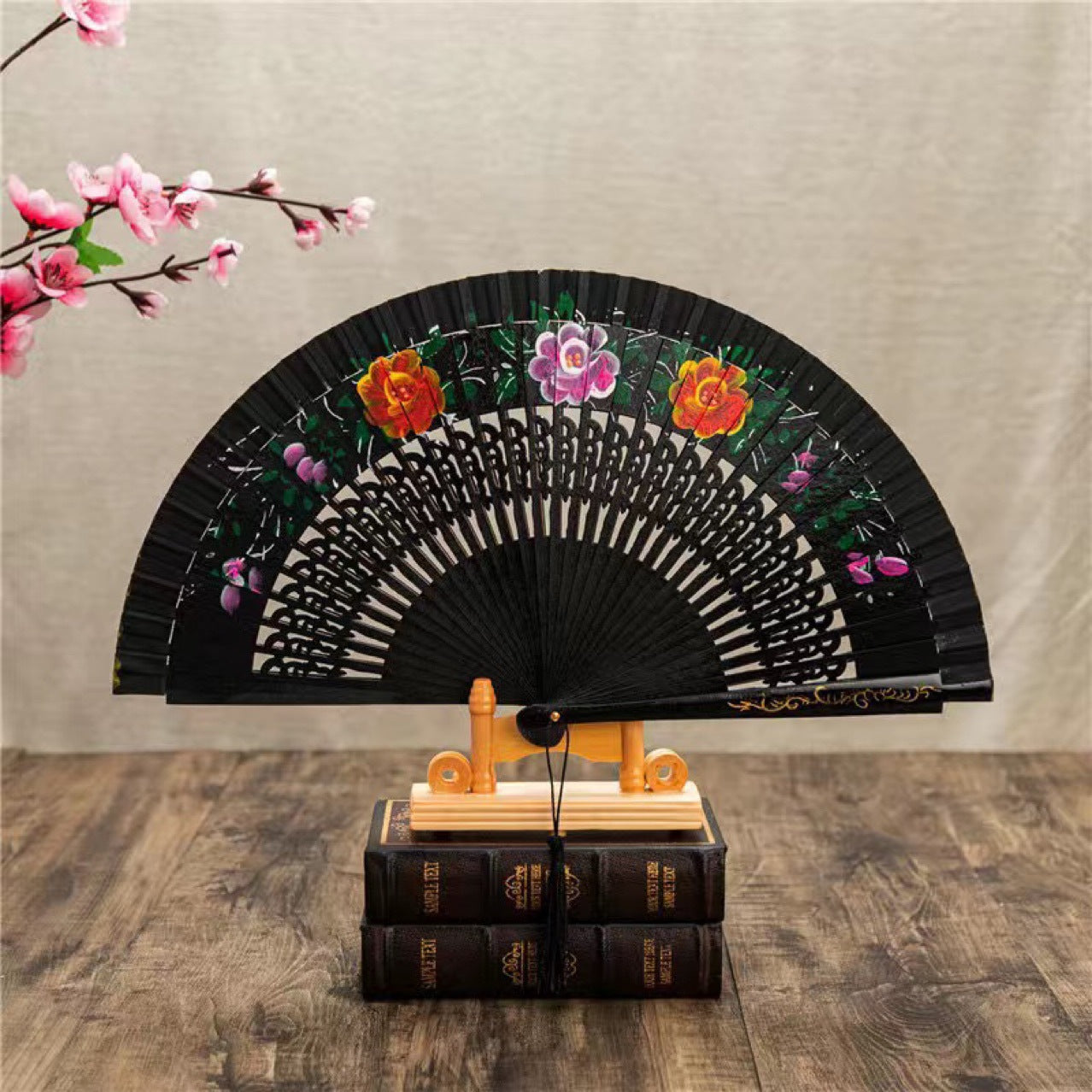 Double-Sided Spanish Dance Folding Fan