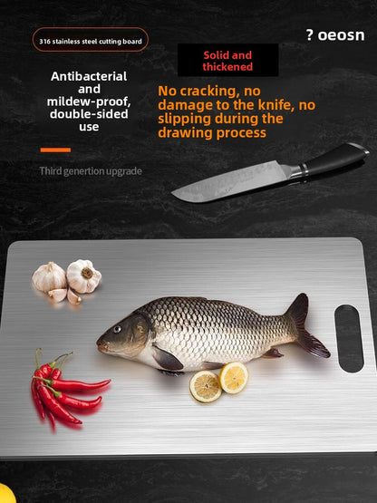 Double Sided Stainless Steel Cutting Board