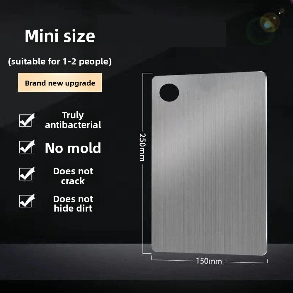 Double-Sided Stainless Steel Kitchen Cutting Board with Round Holes