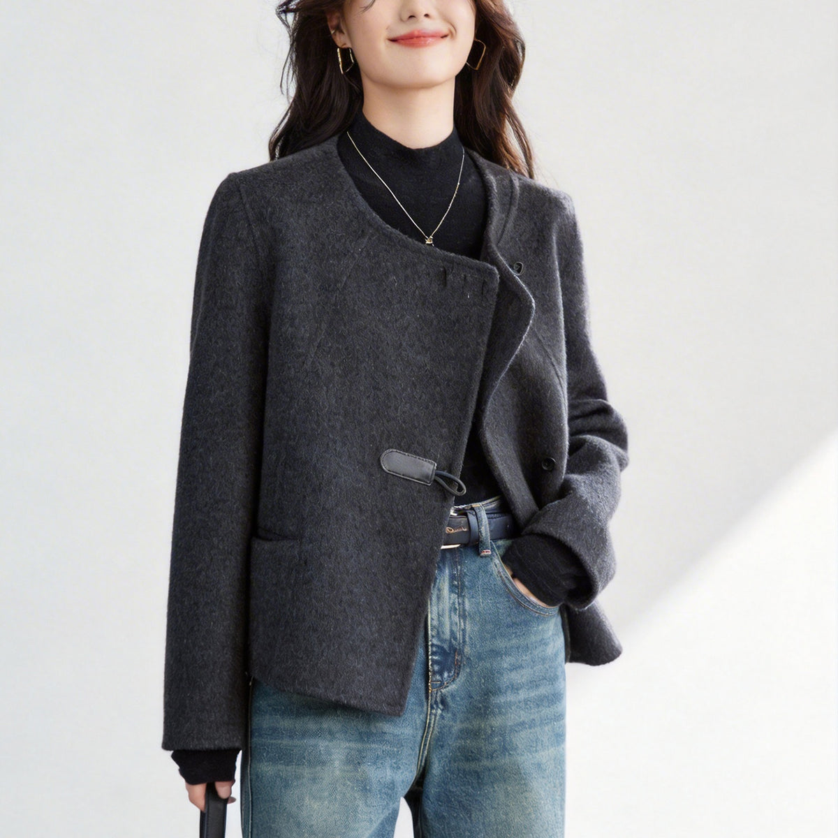 Double-sided tweed jacket