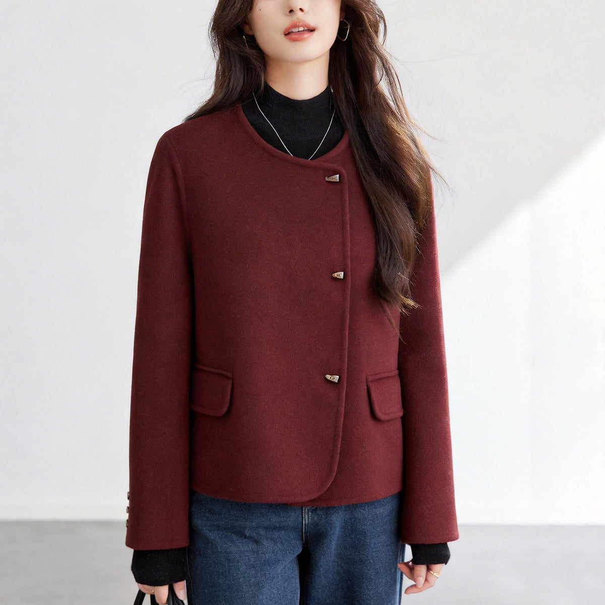 Double-sided tweed jacket