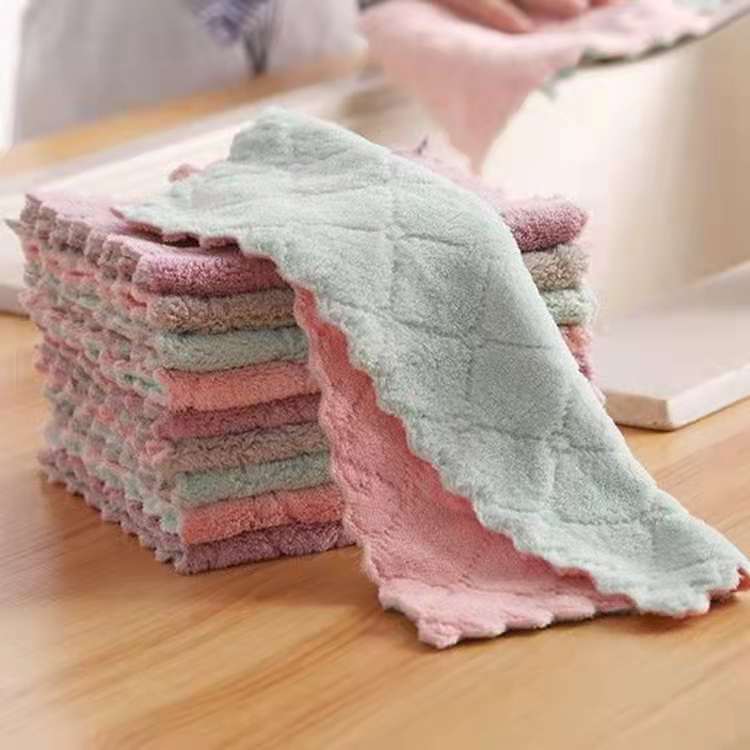 Double-sided, two-color coral velvet cloth