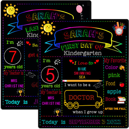 Double-Sided Wooden Decorative Message Board