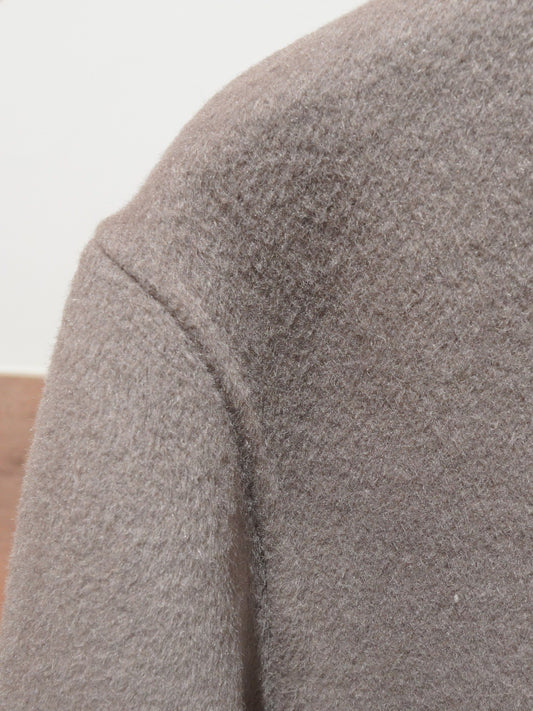 Double-Sided Wool Blend Lapel Jacket