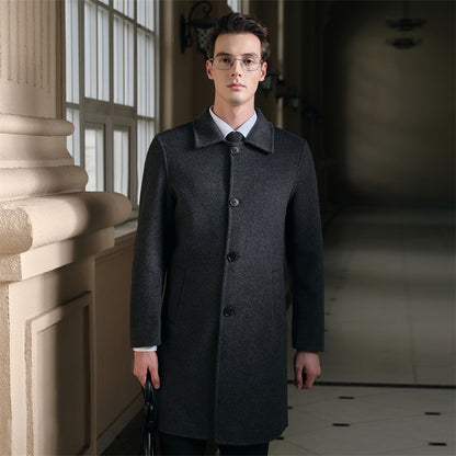 Double-sided wool coat