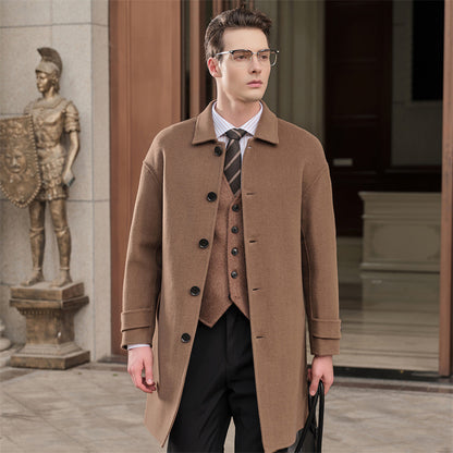 Double-sided wool coat