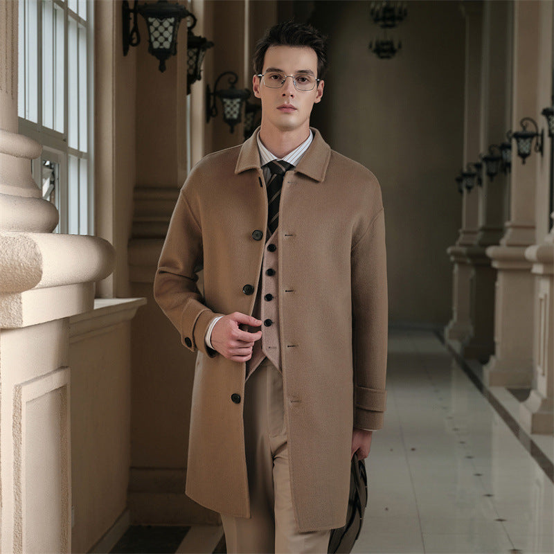 Double-sided wool coat