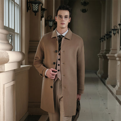 Double-sided wool coat