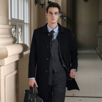 Double-sided wool coat
