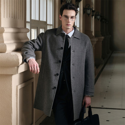 Double-sided wool coat