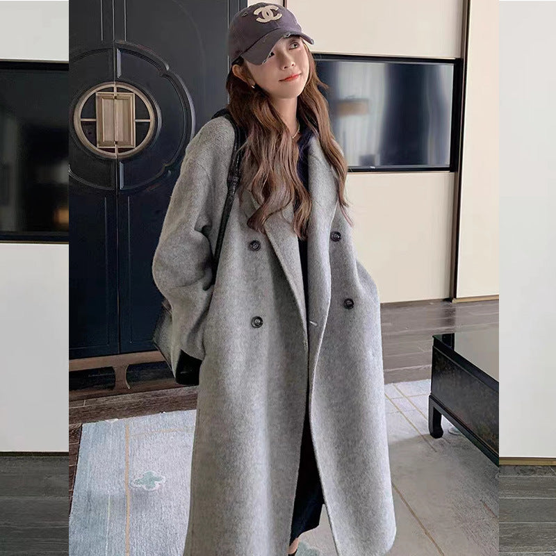 double-sided wool coat