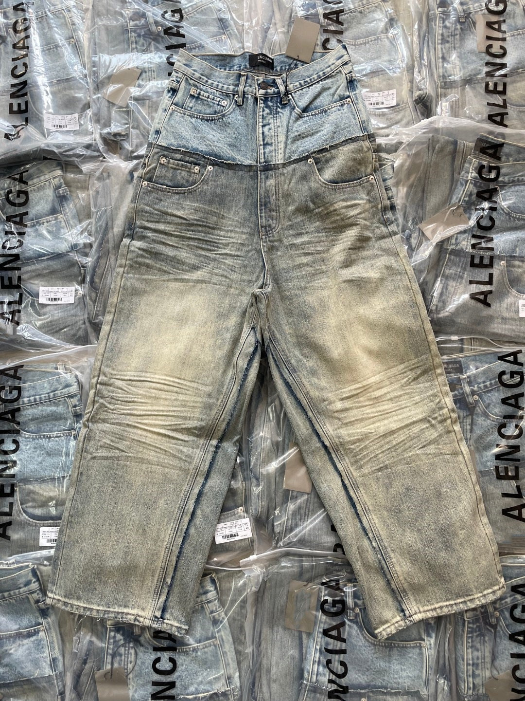 Double-spun jeans