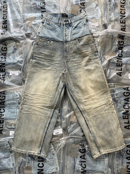 Double-spun jeans