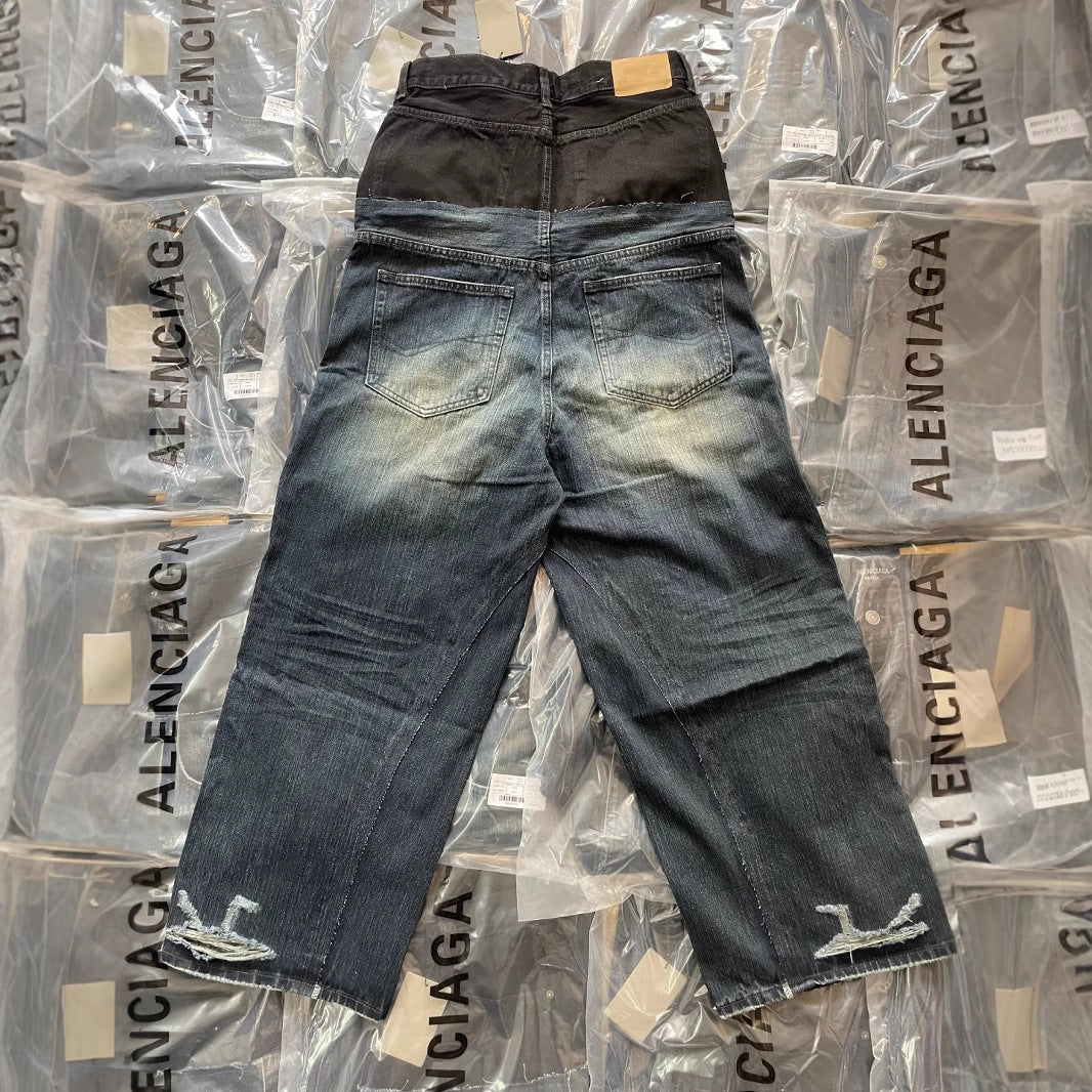 Double-spun jeans