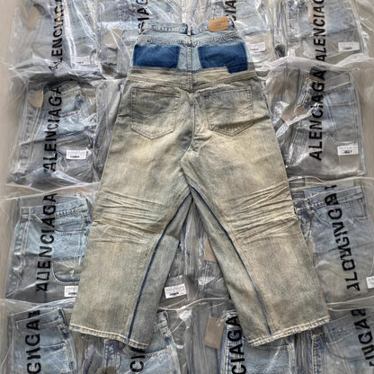 Double-spun jeans
