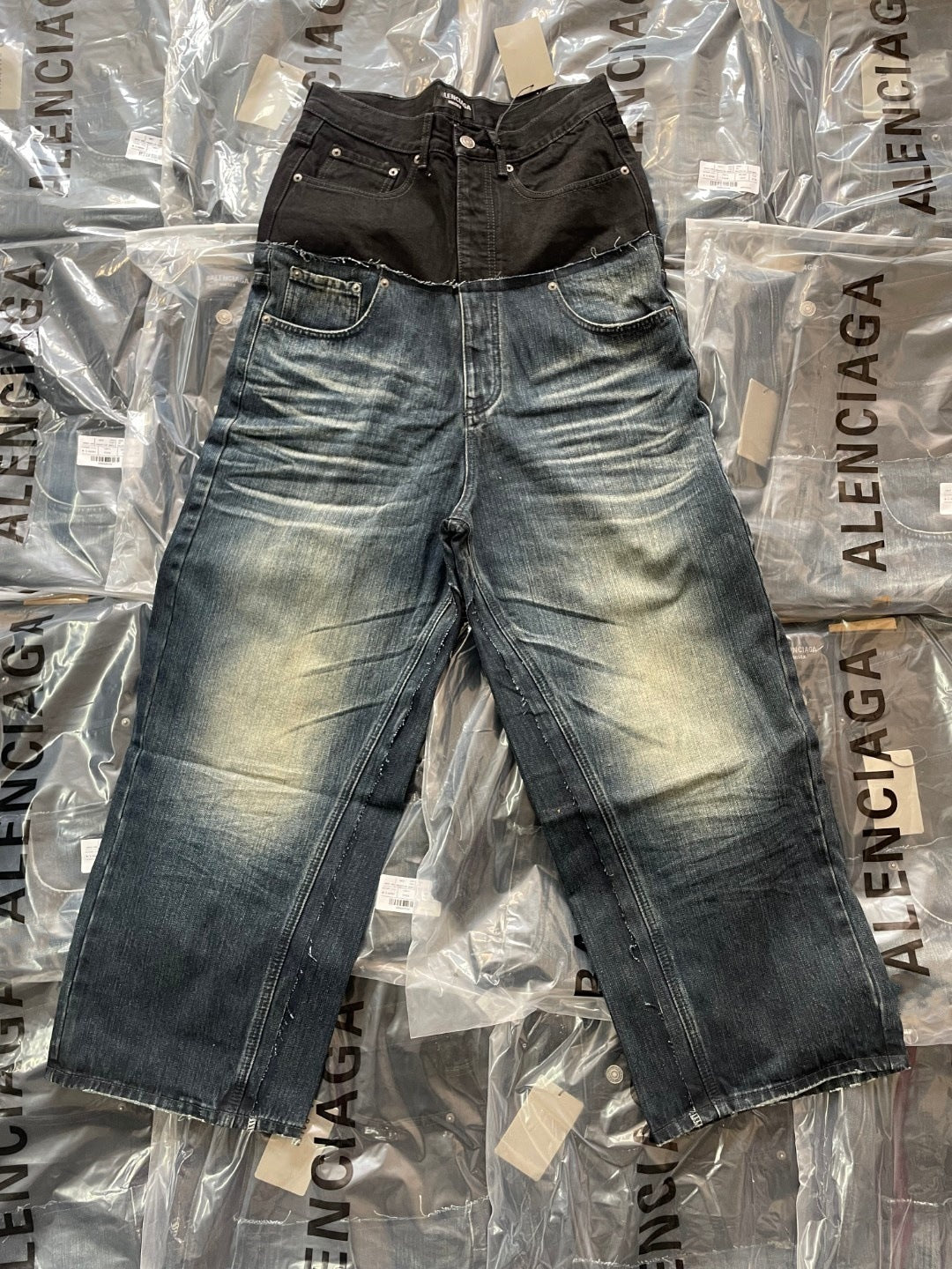 Double-spun jeans