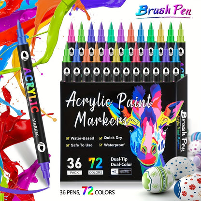 Double Tip Acrylic Art Markers for Children