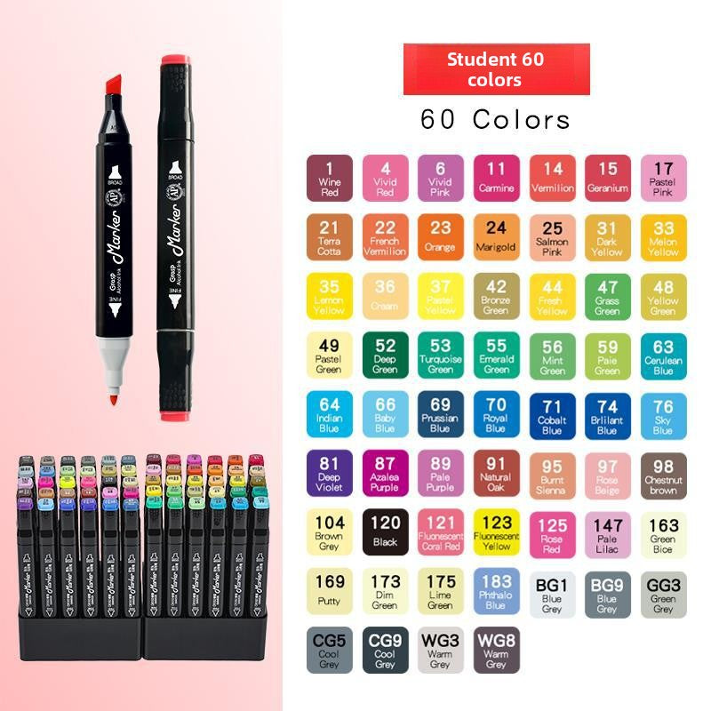 Double Tip Alcohol Markers Art Drawing Pens