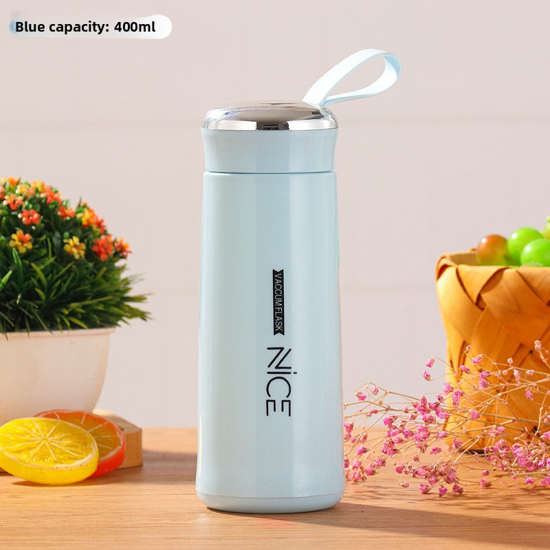 Double Wall Glass Water Cup with Handle