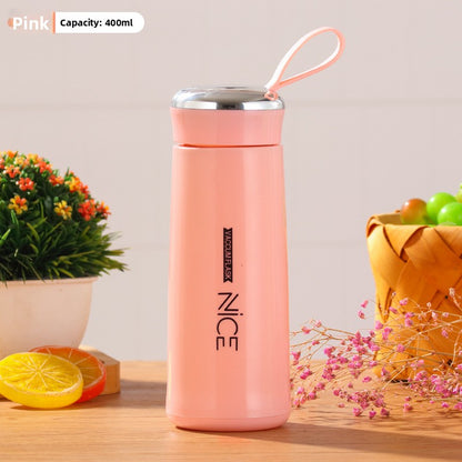 Double Wall Glass Water Cup with Handle