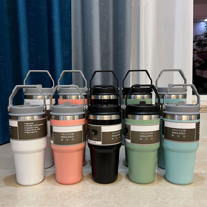 Double Wall Stainless Steel Straw Cup