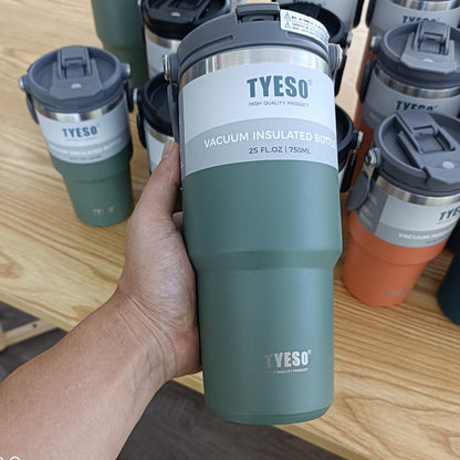 Double Wall Stainless Steel Thermos Cup with Handle