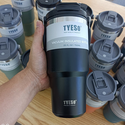 Double Wall Stainless Steel Thermos Cup with Handle