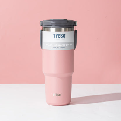 Double Wall Stainless Steel Thermos Cup with Handle