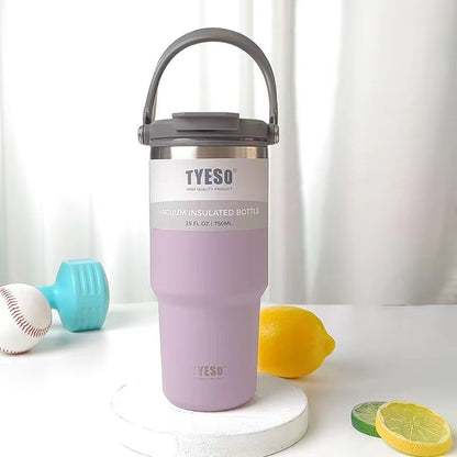 Double Wall Stainless Steel Thermos Cup with Handle