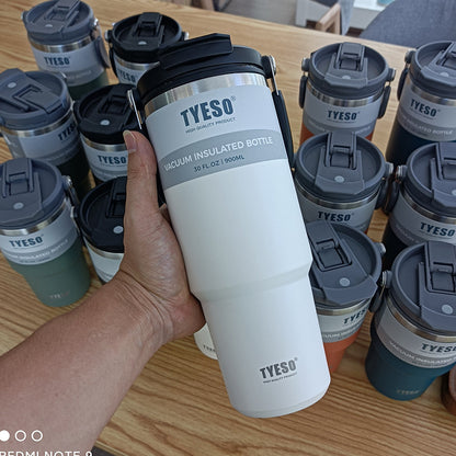 Double Wall Stainless Steel Thermos Cup with Handle