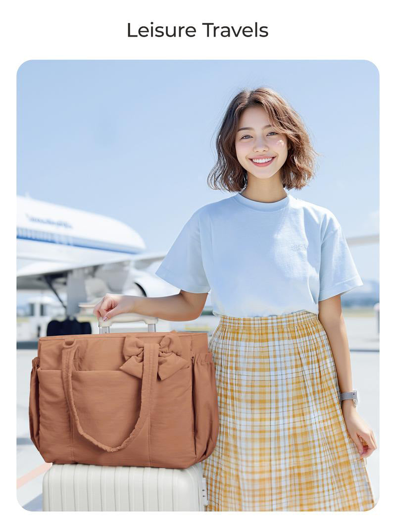 Down and cotton coat crossbody bag