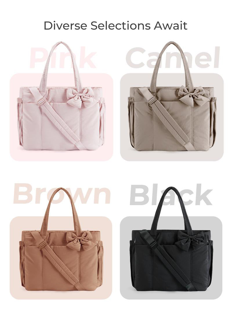 Down and cotton coat crossbody bag