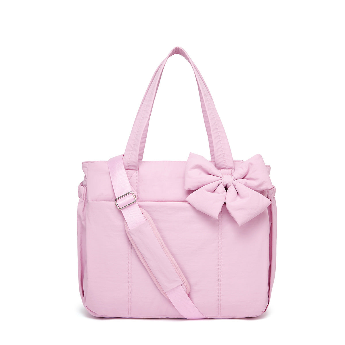 Down and cotton coat crossbody bag