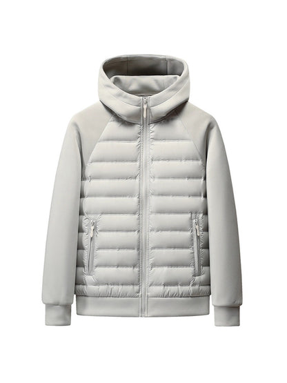 Down jacket with hood