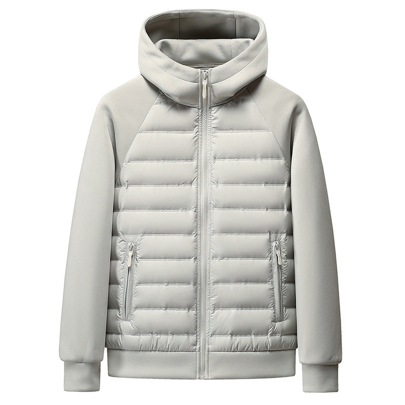 Down jacket with hood