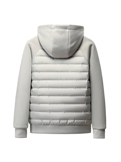 Down jacket with hood