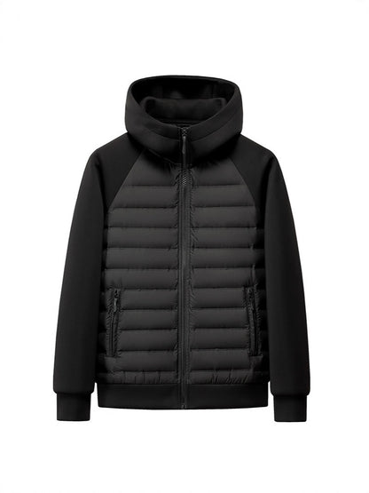 Down jacket with hood