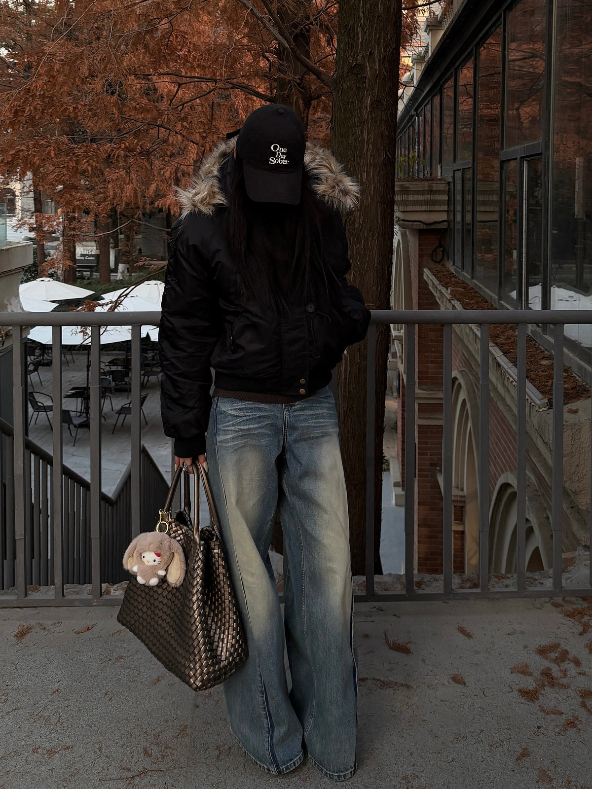 Down-lined hooded coat
