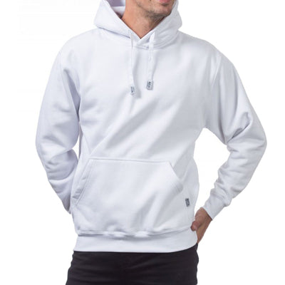 Down-lined hooded sweatshirt