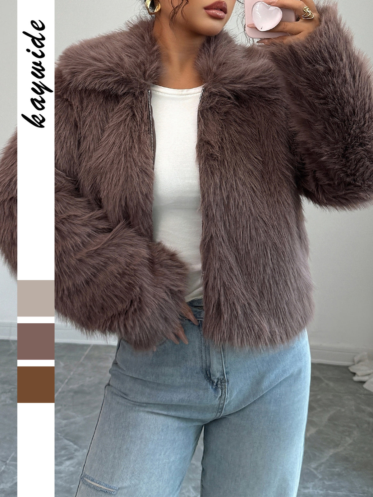 Down long-sleeved coat