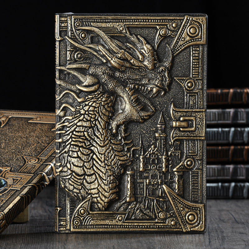 Dragon Embossed Leather Notebook