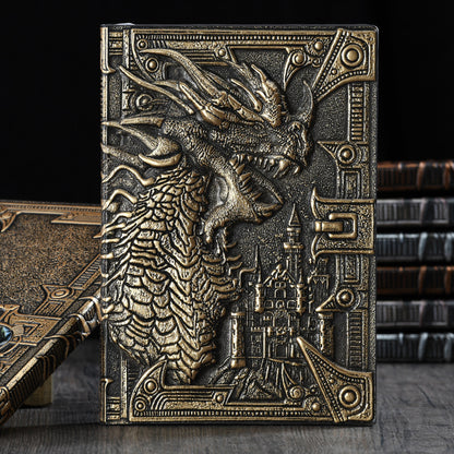Dragon Embossed Leather Notebook