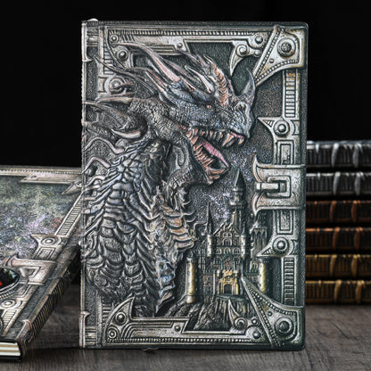 Dragon Embossed Leather Notebook