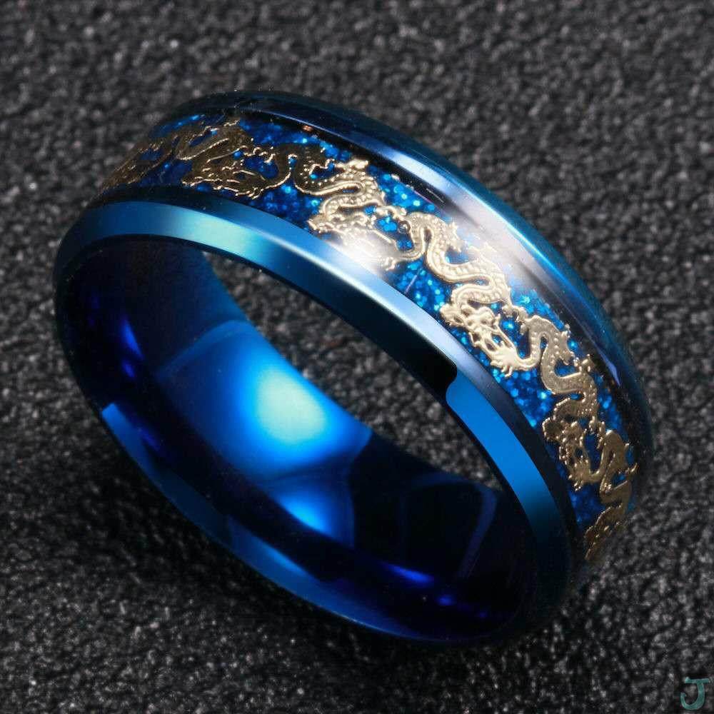 Dragon Pattern Ring with Cultural Designs