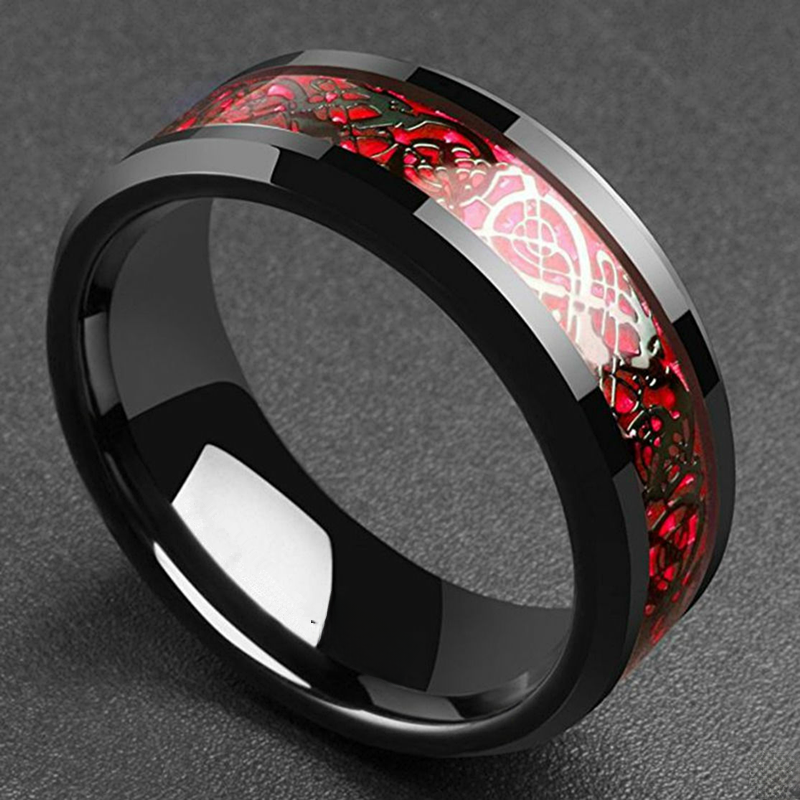 Dragon Pattern Ring with Cultural Designs