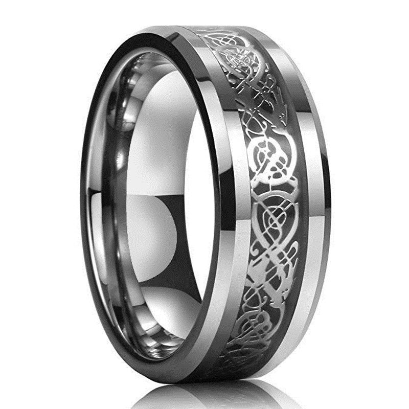 Dragon Pattern Ring with Cultural Designs