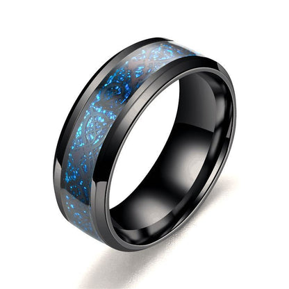 Dragon Pattern Titanium Steel Ring