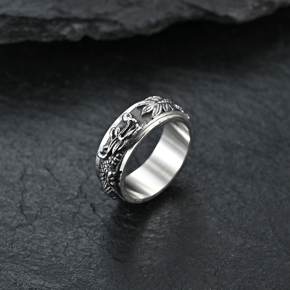 Dragon Rotatable Fidget Ring