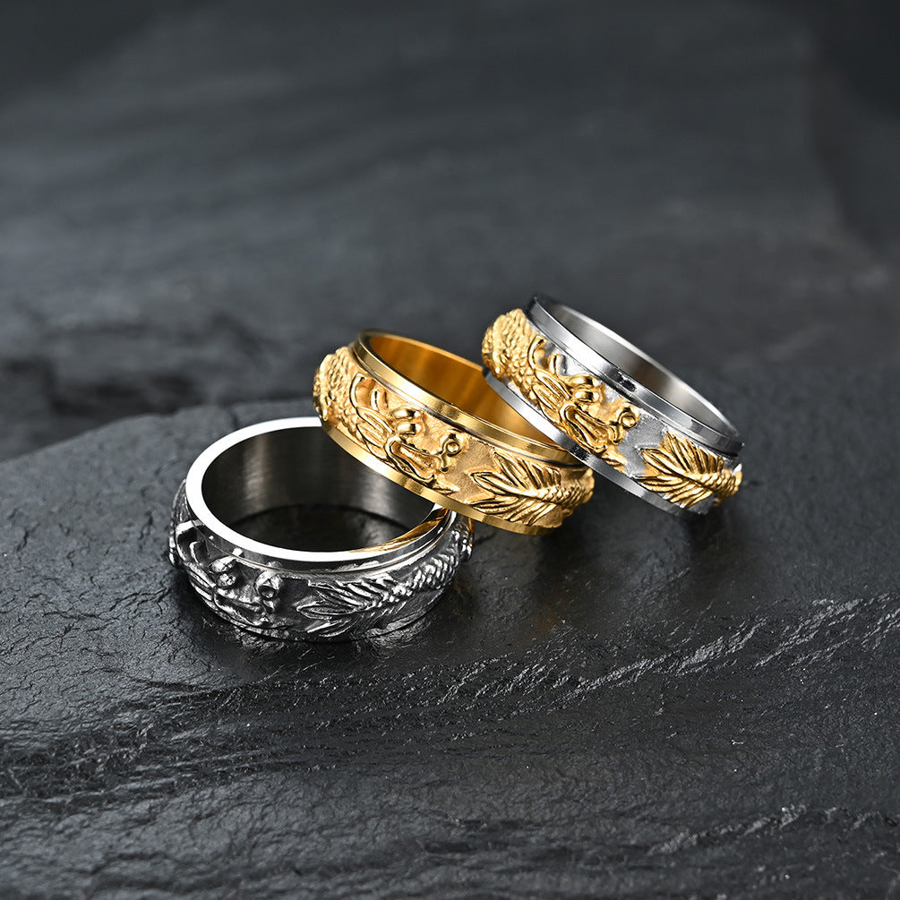 Dragon Rotatable Fidget Ring